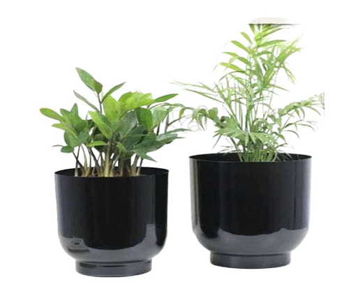 Black Metal Flower Pot