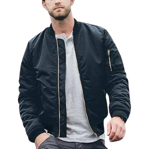 Men Jacket - Color: Black