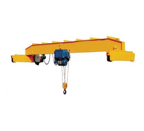 2 Ton Single Girder EOT Crane - Rust Free, Corrosion Resistant, Electric Powered | Industrial Use, Yellow, New for Material Lifting