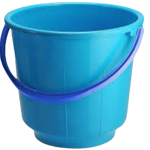 Blue Plastic Bucket - Hardness: Rigid