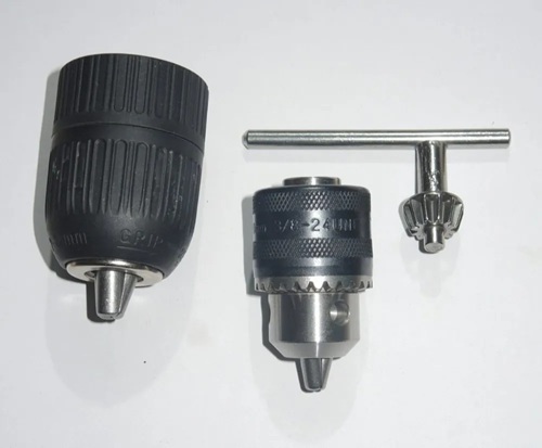 Silver Drill Chuck With Key