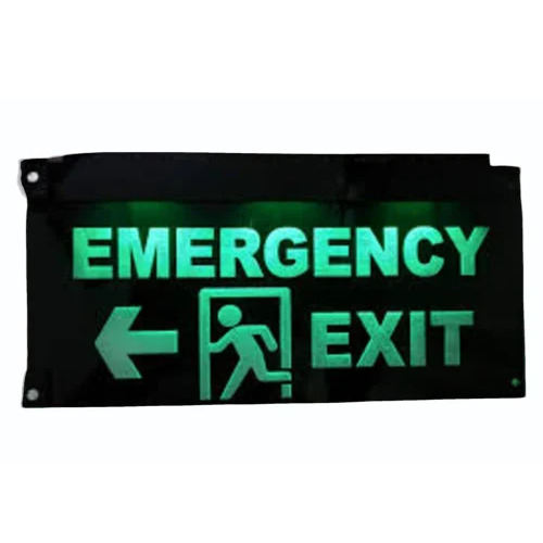 Exit Sign Board - Body Material: Plastic