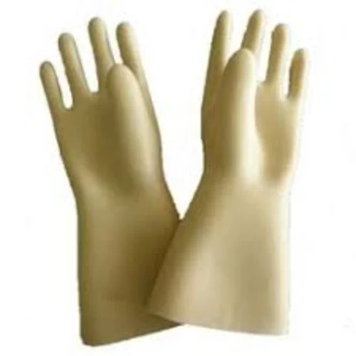 Electrical Shock Proof Hand Lt Gloves - Color: Off White