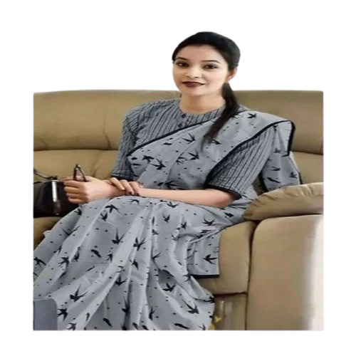 Pure Cotton Printed Saree