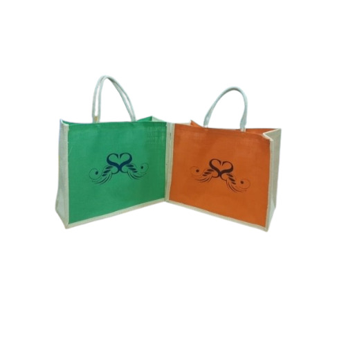 Printed Jute Shopping Bag