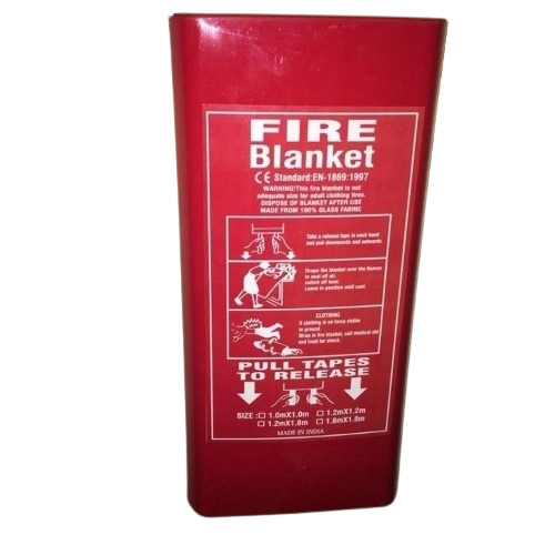 Red Asbestos Fire Blanket - Application: Industrial