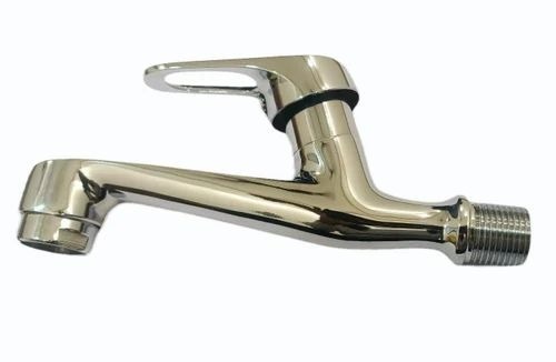 13Mm Brass Long Body Bib Cock Aqua Marina - Color: Silver
