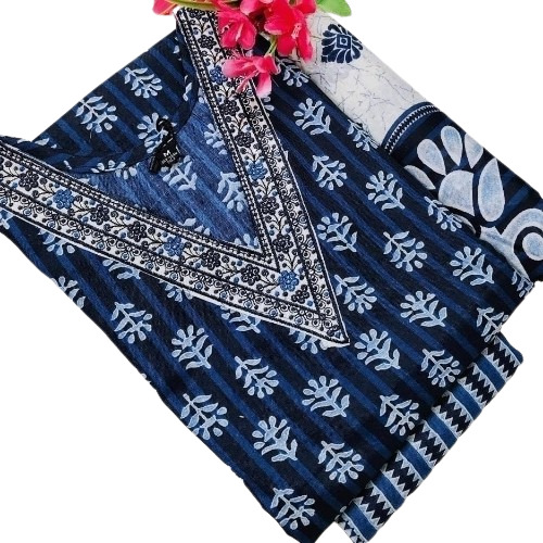 Cotton Kurti Pant Set - Color: Multi Color