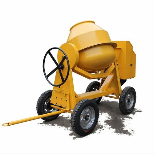 Mobile Concrete Mixer - Color: Yellow