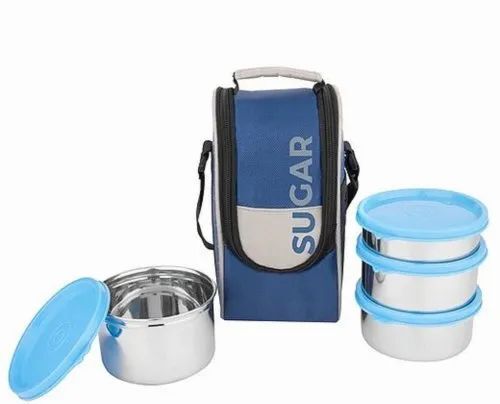 4 Piece Stainless Steel Lunch Box