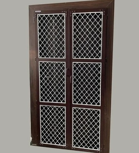 Aluminum Mosquito Mesh Grill Double Door
