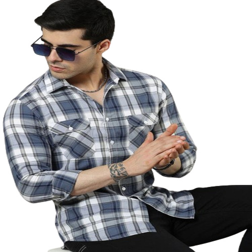 Men Check Shirt