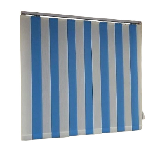 White And Blue Vertical Blinds