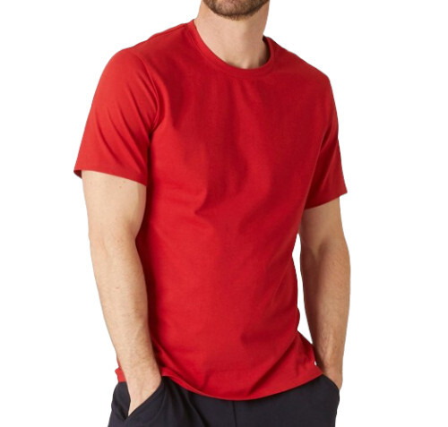 Mens Plain Red T-Shirt - Color: .