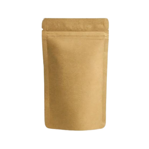 Brown Standup Zipper Pouch