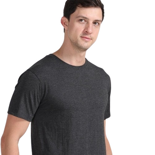 Cotton T Shirt - Cotton, Various Sizes Available (S, M, L, XL, XXL), Black Color, Half Sleeves, Regular Fit | Elegant Design, Quick Dry, Comfortable Fit