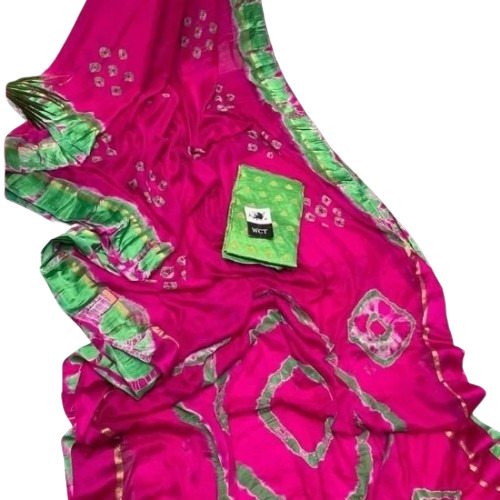 Pink Chiffon Saree 