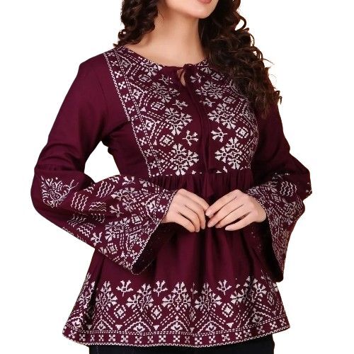 Ladies Short Floral Top