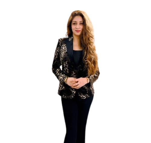 Designer Ladies Blazer - Color: Black