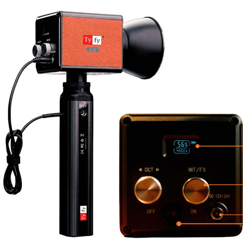 Tyfy Ml-85W Pocket Cob Light For Photography - Color: Black