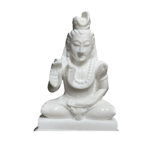 White Marble Shiva Statue
