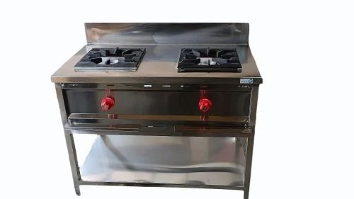 Commercial Two Burner Cooking Gas Range