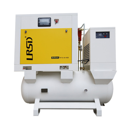 3 Phase 20 HP Integrated Rotary Screw Air Compressor with Refrigerate Dryer