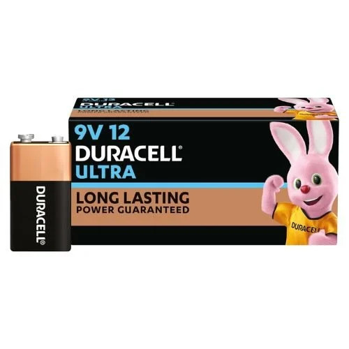 Duracell Alkaline 9v 12 Batteries