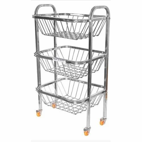 Steel Kitchen Trolley
