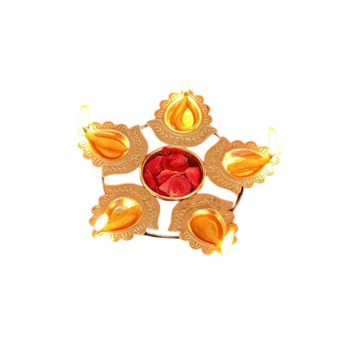 Decorative Diwali Diya - Color: Golden