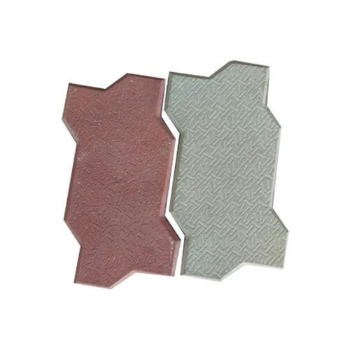 80 Mm Zigzag Interlocking Tiles - Color: Reds / Pinks