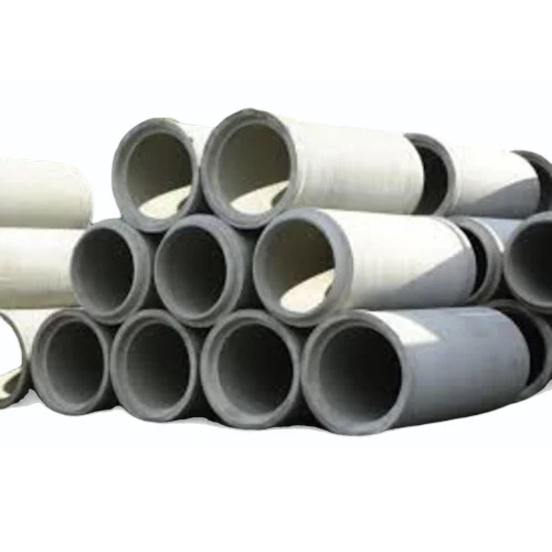 Gray Concrete Sewer Pipe