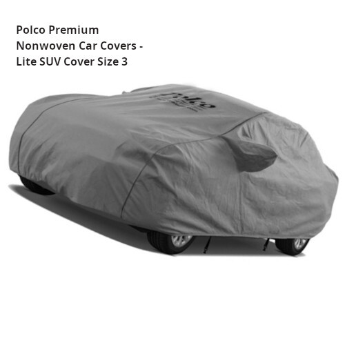 Polco Premium Nonwoven Car Covers Lite Car Cover Size 3 - Dimension (L*W*H): 200" L X 60" W X 51" H