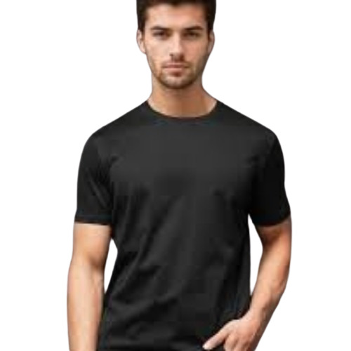 Black Plain T Shirt