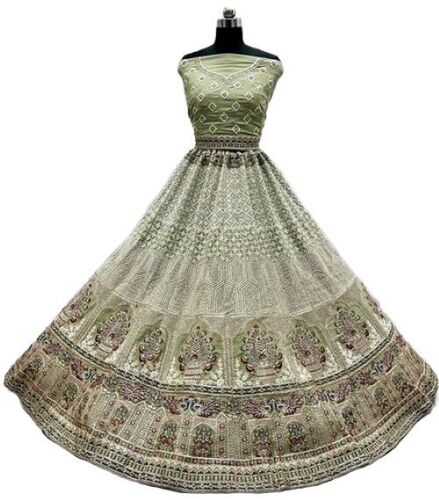Bridal Lehenga - Decoration Material: Beaded Lace