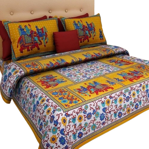 Cotton Printed Bed Sheet