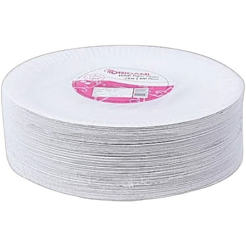 White Paper Plates 