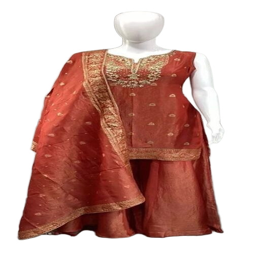 Women Ethnic Suits - Color: Orange