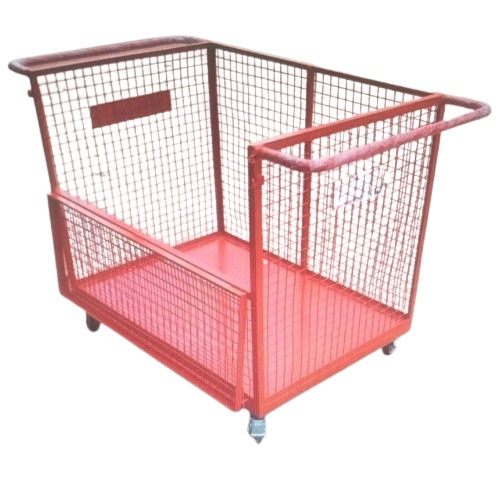 500kg Ms Wire Mesh Trolley