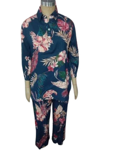 Ladies Printed Kurti Pant Set