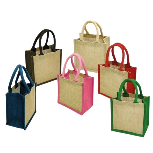 Printed Jute Shopping Bag - Color: K
