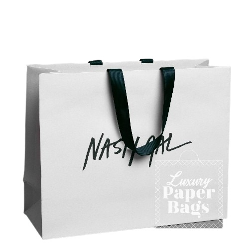 Designer Paper Bag - Color: White