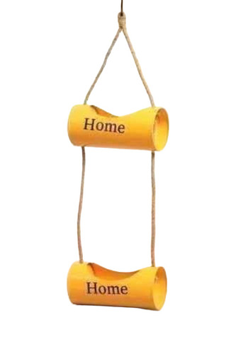 Iron Double Hanging Planter With Jute Rope