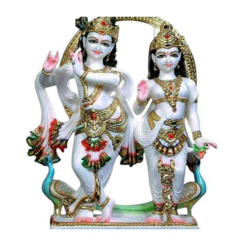 Marble Radha Krishna Statue