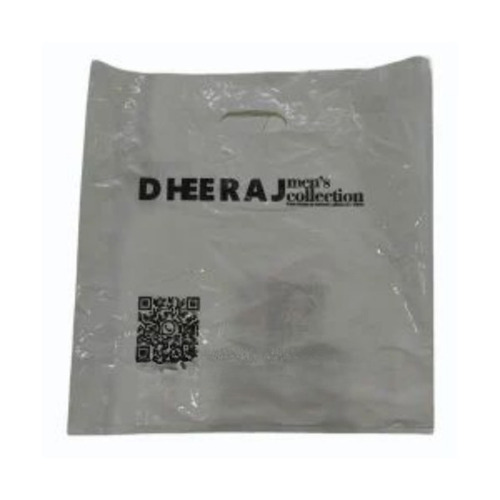 4 Kg Printed D Cut Ld Plastic Laminated Carry Bag - Color: White