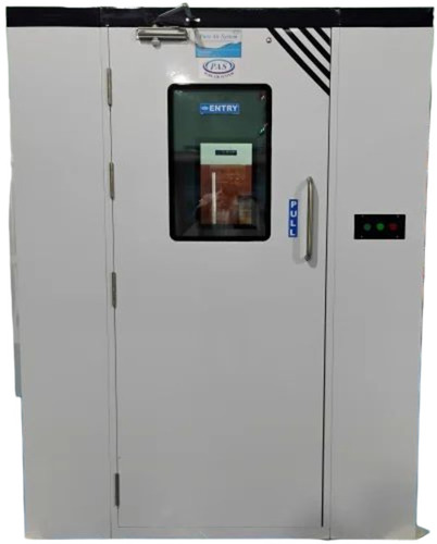 Air Shower - Metal, Full Automatic, Silver | High Performance, Smart Sensors, High Flow Rate, 220 Volt, 50 Hertz, 1-Year Warranty