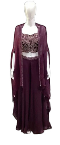 Ladies Party Wear Palazzo Set - Color: 2
