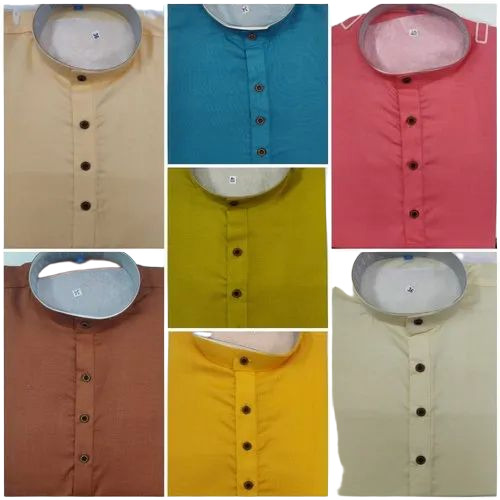 Mens Plain Cotton Kurta