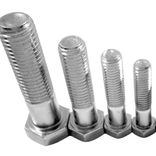 Stainless Steel Bolts - SS304 Customized Size, Silver, Hexagon Head | Tempered, Powder Coated, Durable, Fine Finished