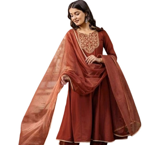 Women Kurta Pant And Dupatta Set By Shree Girraj Fab Tex